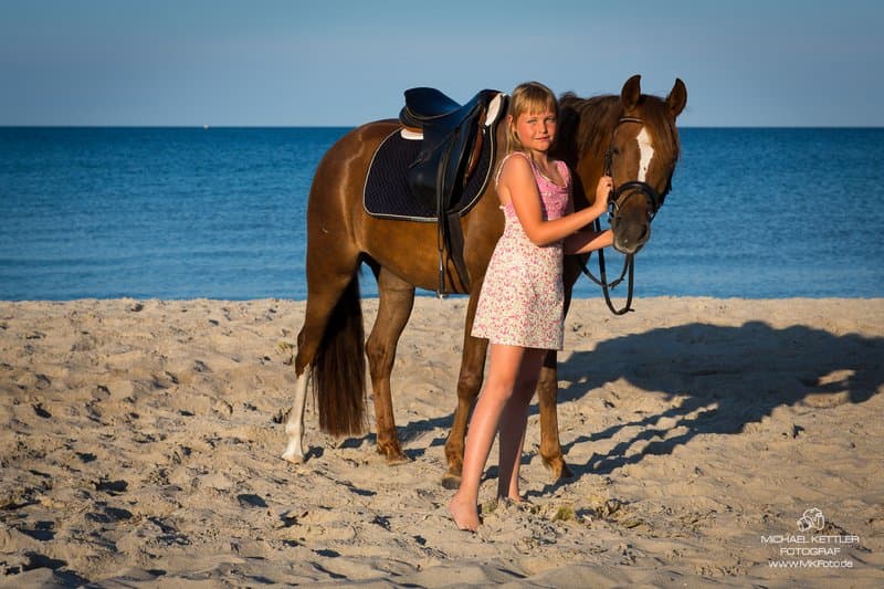 Reiten am Strand der Ostsee